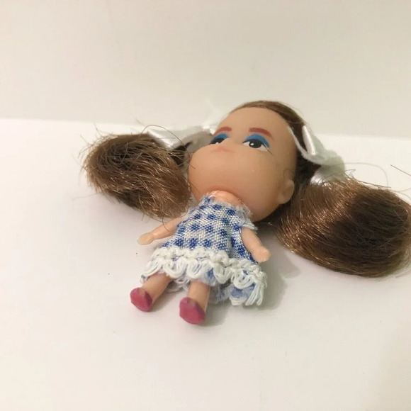 Vintage Liddle Kiddle Clone Doll Necklace Loop 2 Inch Tall - Picture 6 of 11